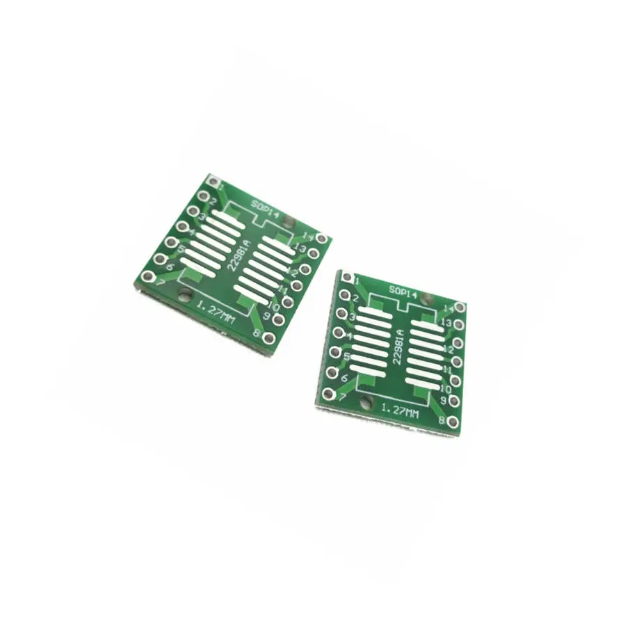 

5PCS SOP14 SSOP14 TSSOP14 to DIP PCB SMD DIP/Adapter plate Pitch 0.65/1.27mm GM