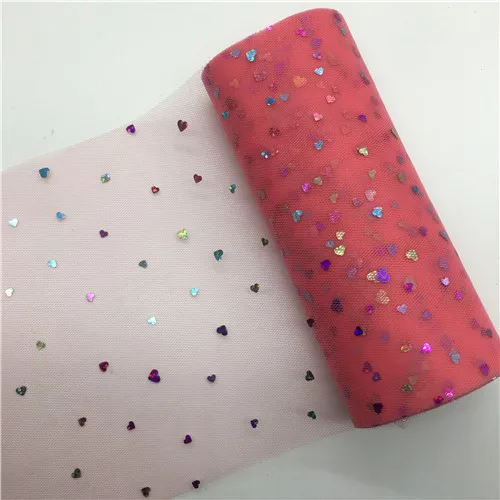 I04 watermelon red Блестящий тюль из органзы в рулоне 15 см, 10 ярдов, яркие прозрачные марлевые элементы для свадьбы, Нового года, украшения, принадлежности для дня рождения - Цвет: I04 watermelon red