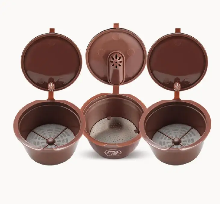 Crema кофе капсула фильтр Обновления 3-го поколения двухтипный dolcegusto многоразовые кофейные чашки корзины 41 мм вскрытия - Цвет: 1pcsNO1-2pcsNO2