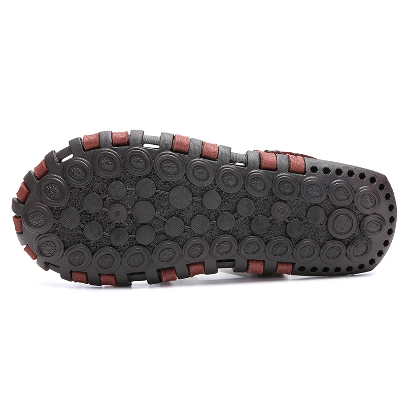 Сандалии Vastwave мужские кожаные мягкие удобные босоножки в римском стиле летняя