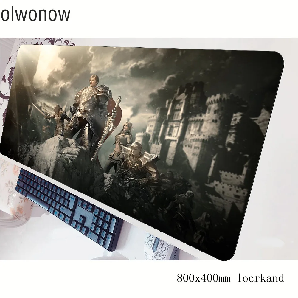 Lineage 2 коврик для мыши gamer 3d 800x400x3 мм игровой Большой HD блокнот с рисунком