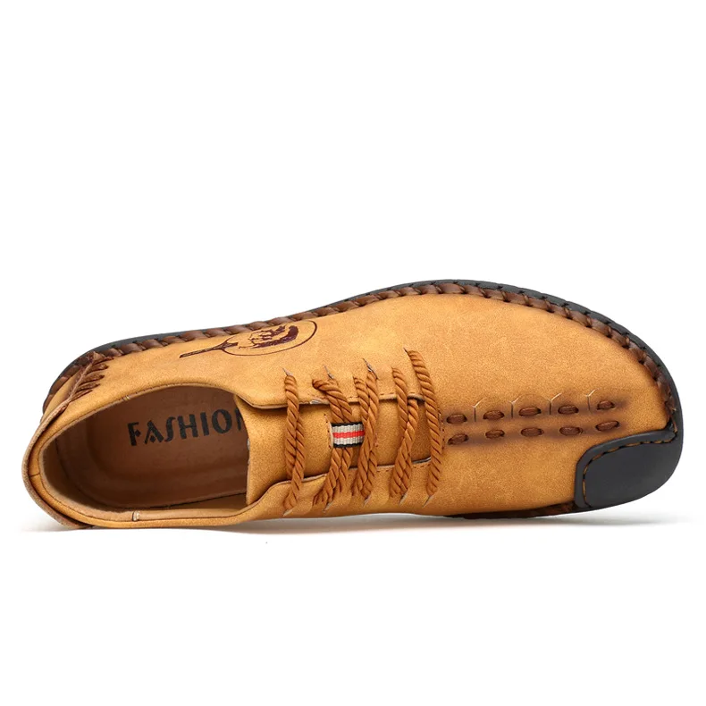 Мужские кожаные туфли 2019 брендовые рандомные мужские повседневные лоферы из