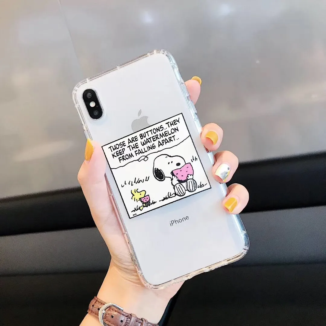 Милый мультяшный чехол из ТПУ для Apple iPhone 7 8 6 6S Plus X XS Max Xr Charlie коричневый мягкий