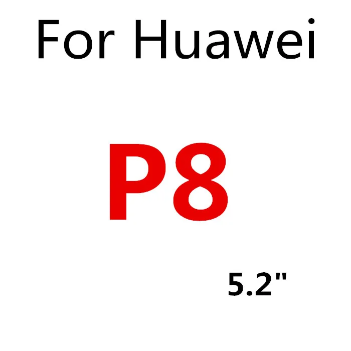 Усовершенствованная, от взрыва, Экран протектор для huawei P8 P9 P10 Lite для НУА Вэй слава 6 7 8 4C 5C Премиум Защитный чехол с закаленным стеклом пленка - Цвет: P8