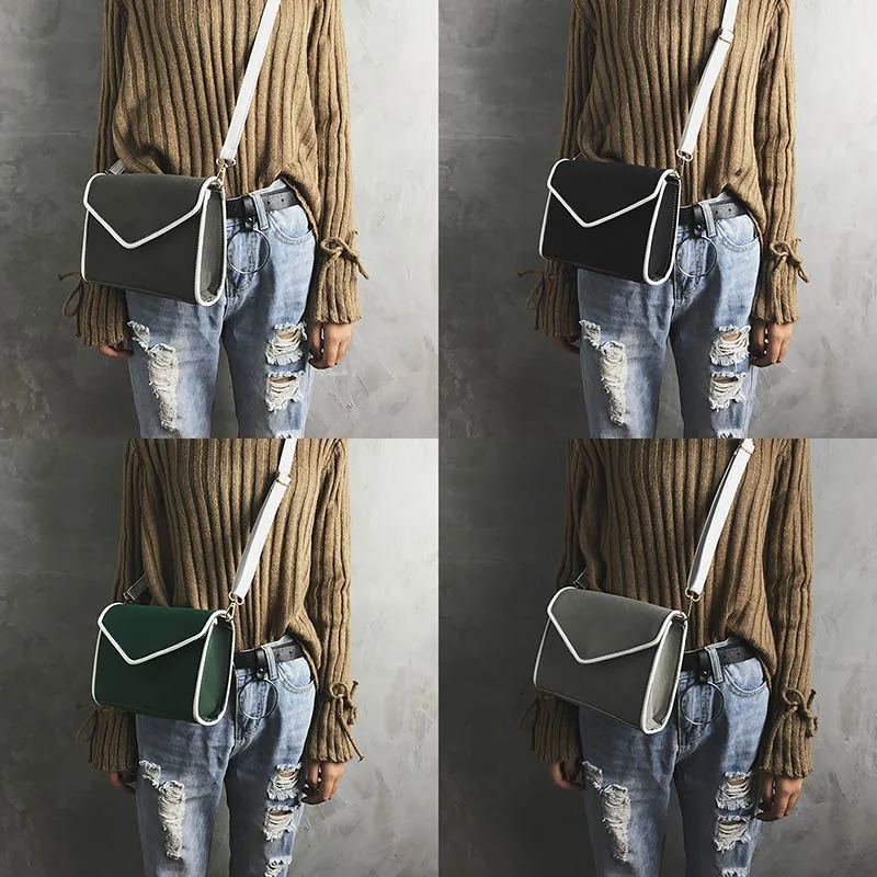 

New Arrival Lady Women Bag Girls Hit Color Casual Crossbody Messenger Bags Fashion Women PU Leather Solid Mini Shoulder Bag Sac