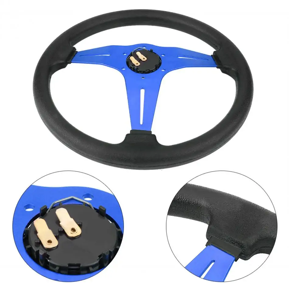 Руль гоночный Универсальный руль с алюминиевой рамой диаметром 350 мм 14 дюймов из