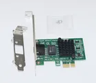 Сетевой адаптер для компьютера, Gigabit Ethernet Intel 82574L чипсет PCIE X1, 10100 Мбитс