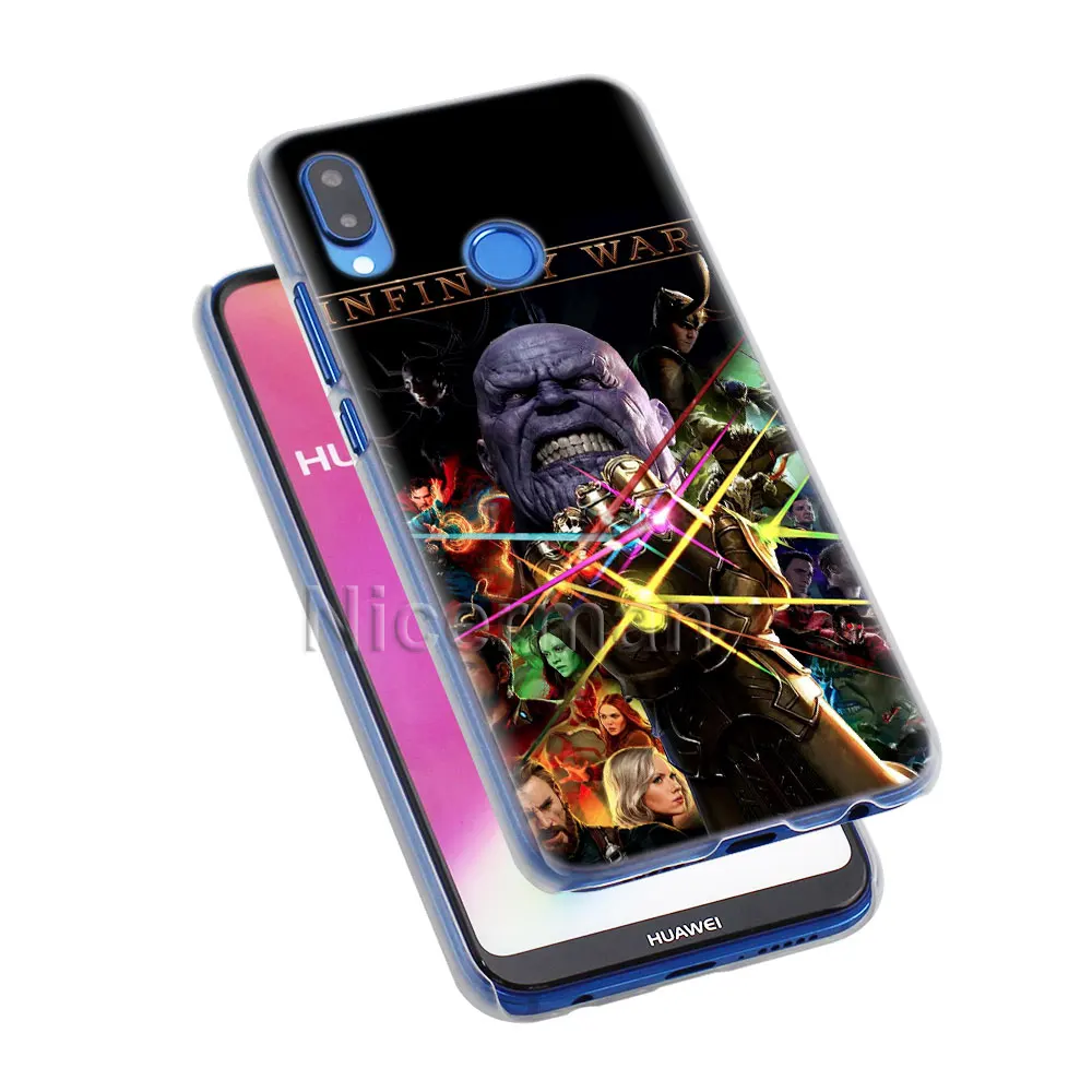 Чехол для телефона для Honor Y9 Y7 Y5 Y6 Y9 Honor 10 20 Lite 8X 8A Play прозрачный чехол Марвел Мстители Железный человек Капитан Америка Capa C