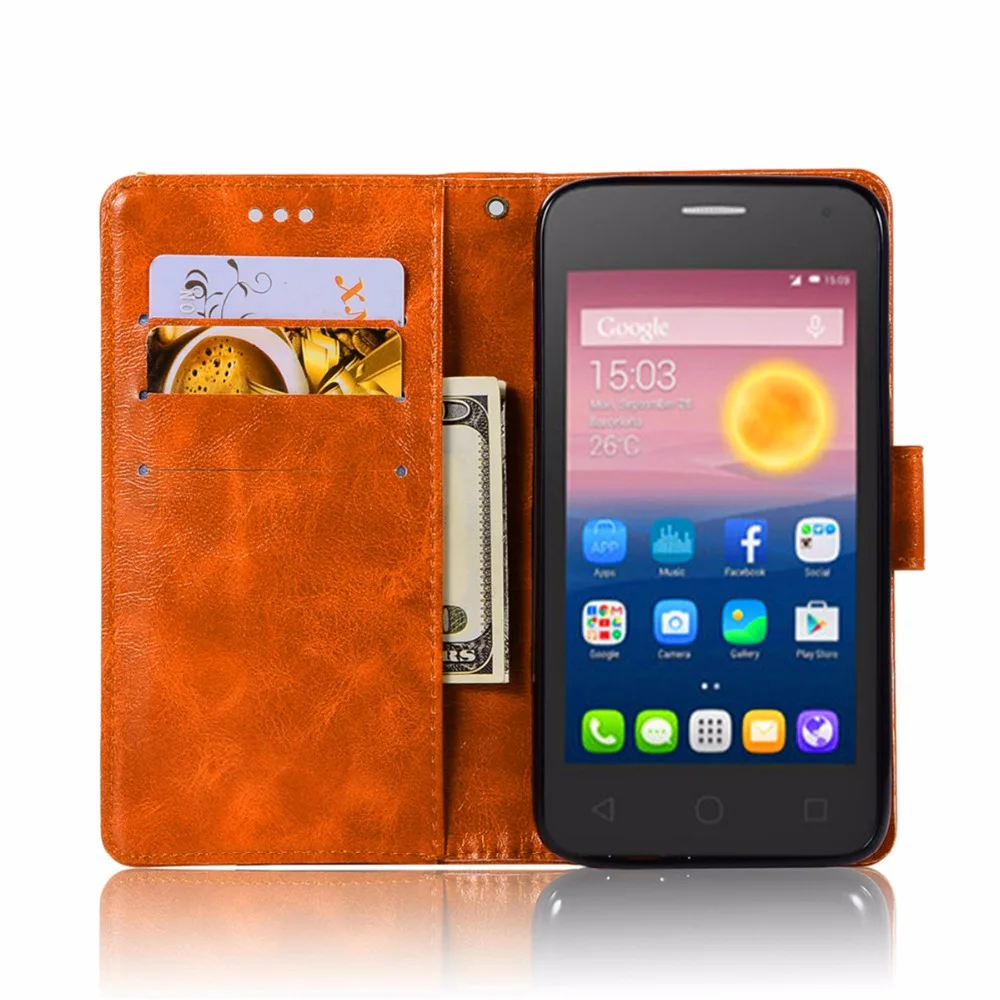 Модный чехол кошелек для телефона Alcatel Pixi 4 5045D 5045X 4G 5 0 дюйма сумка с подставкой
