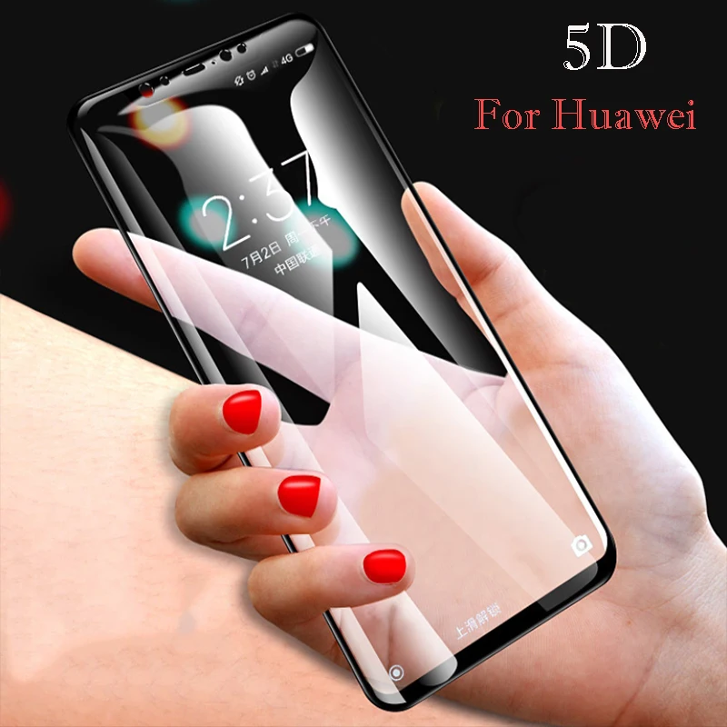 Закаленное стекло 5D с полным покрытием для Huawei Honor 10 8 9 Lite Защитное экрана P20 Mate10 pro