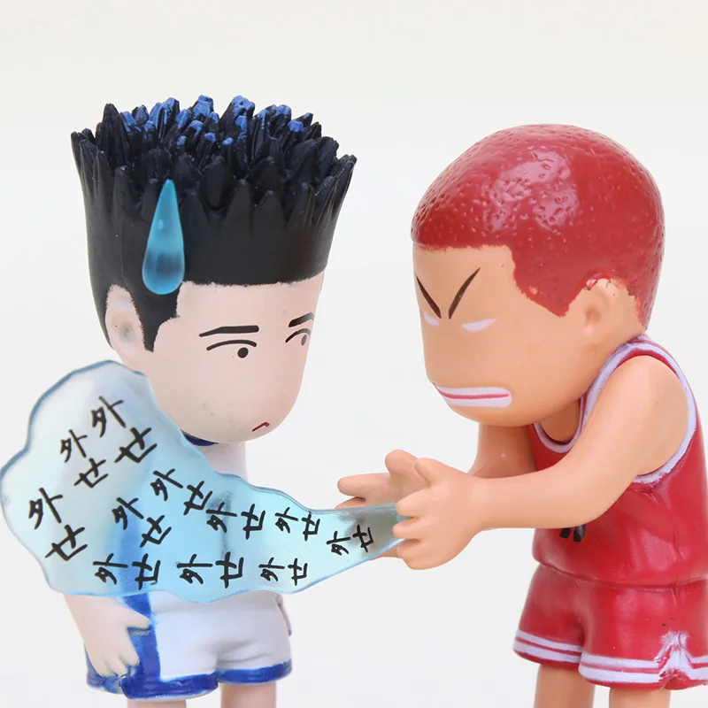 Аниме мультфильм Slam Dunk Sakuragi Hanamichi Rukawa Kaede ПВХ Фигурки коллекционные