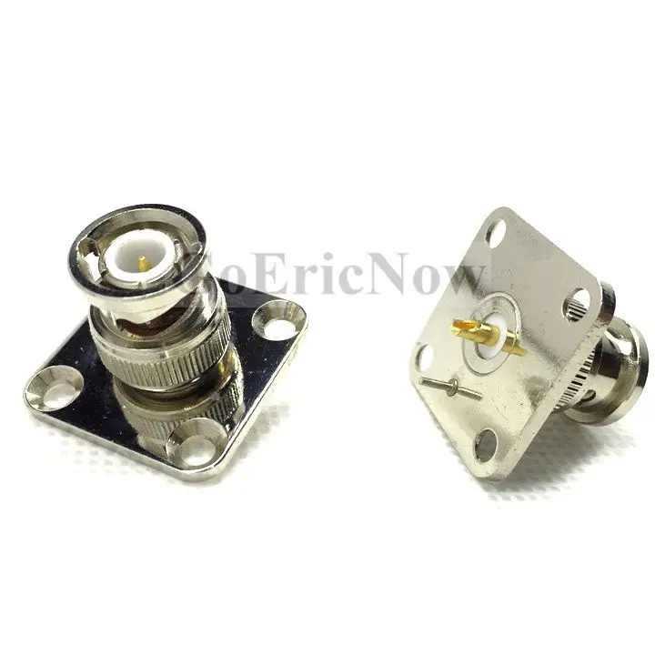 5 pcs RF Coaxial Q9 BNC Female &amp Male Square Flange 25x25mm Seat Connector Adpater | Обустройство дома