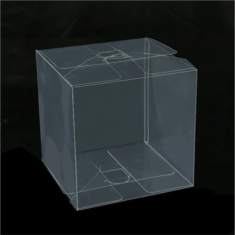10x10x10cm 8 шт. прозрачная упаковочная коробка 10x10x10 см квадратная одноцветная Подарочная коробка высокого качества Горячая пластиковая коробка из ПВХ - Цвет: 10x10x10cm