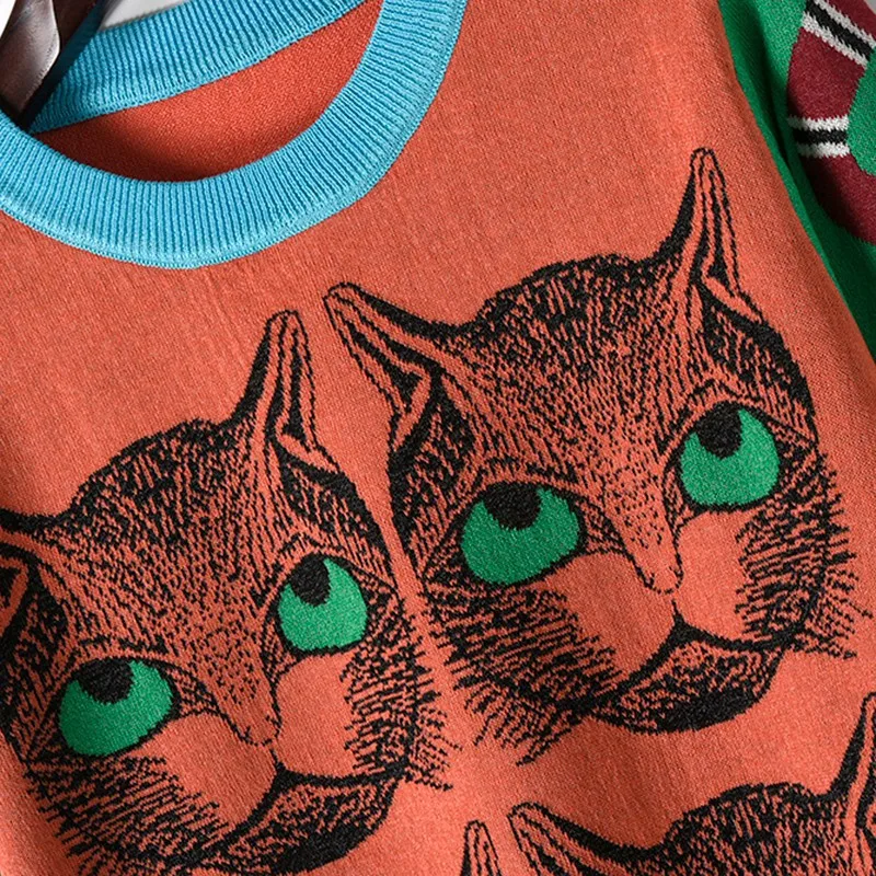 Осенне-зимний свитер для женщин 2020 Новый подиумный дизайн джемпер с узором в виде