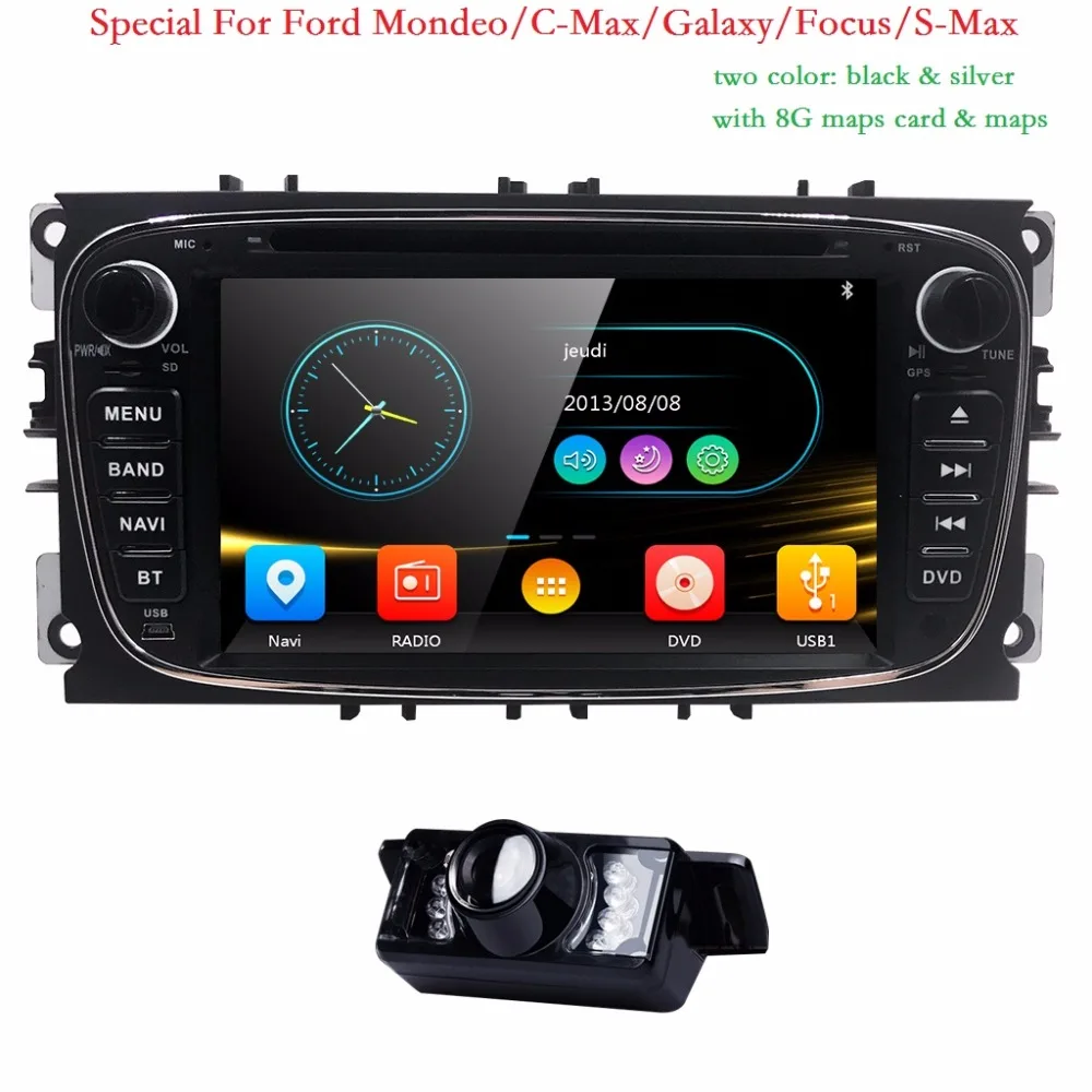Двойной 2 Din Автомобильный dvd плеер GPS Navi для Ford Focus Mondeo Galaxy 3G аудио Радио стерео