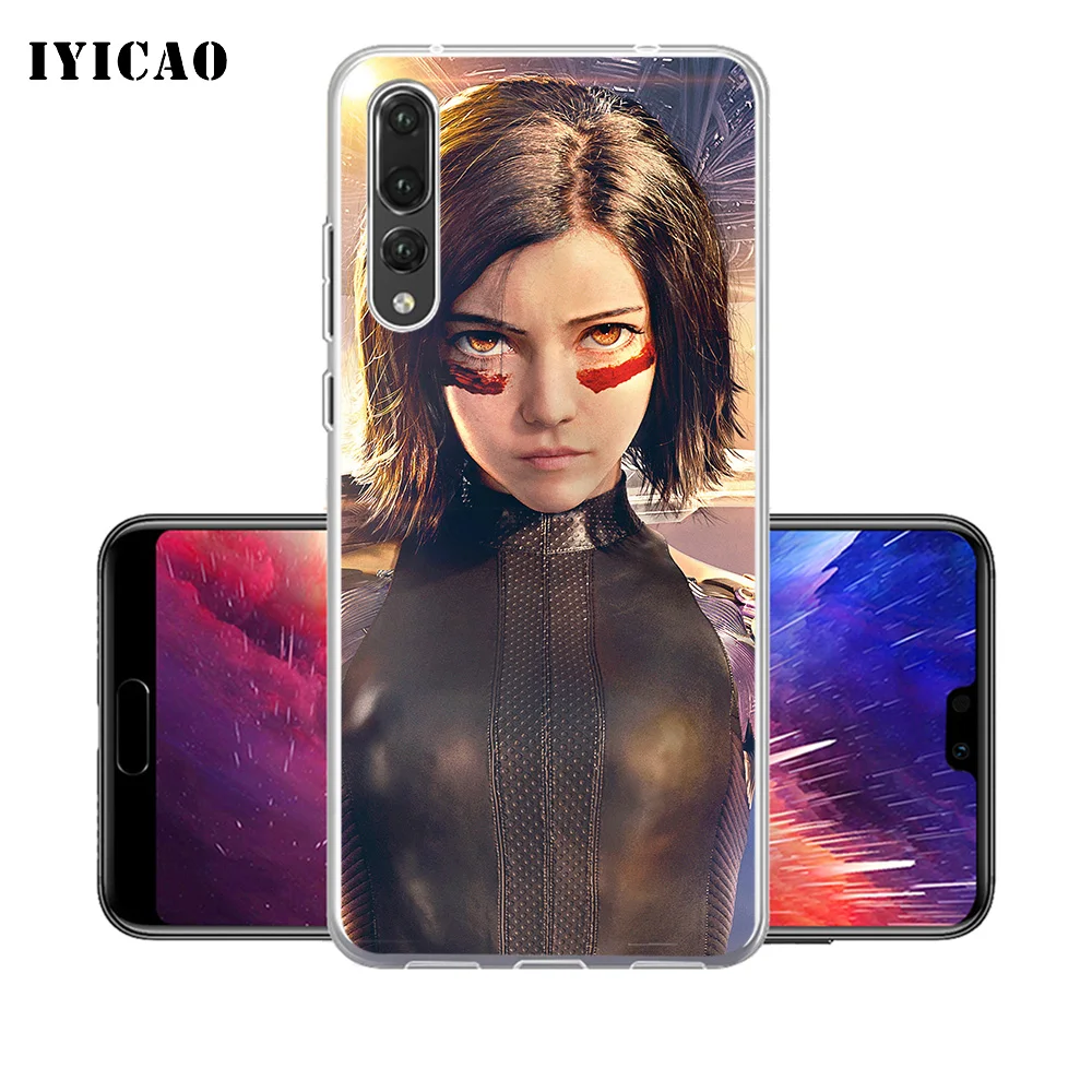 IYICAO Alita боевой Ангел Мягкий силиконовый чехол для телефона Huawei P30 P20 Pro P10 P9 P8 Lite P Smart