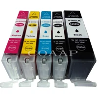 5pcs -- 1 Set PGI-580 CLI-581 совместимый чернильный картридж для принтера Canon принтерам PIXMA TS8150 TS8151 TS8152 TS9150 TS9155 TR7550 TS6150 принтер - Цвет: 5pcs -- 1 Set