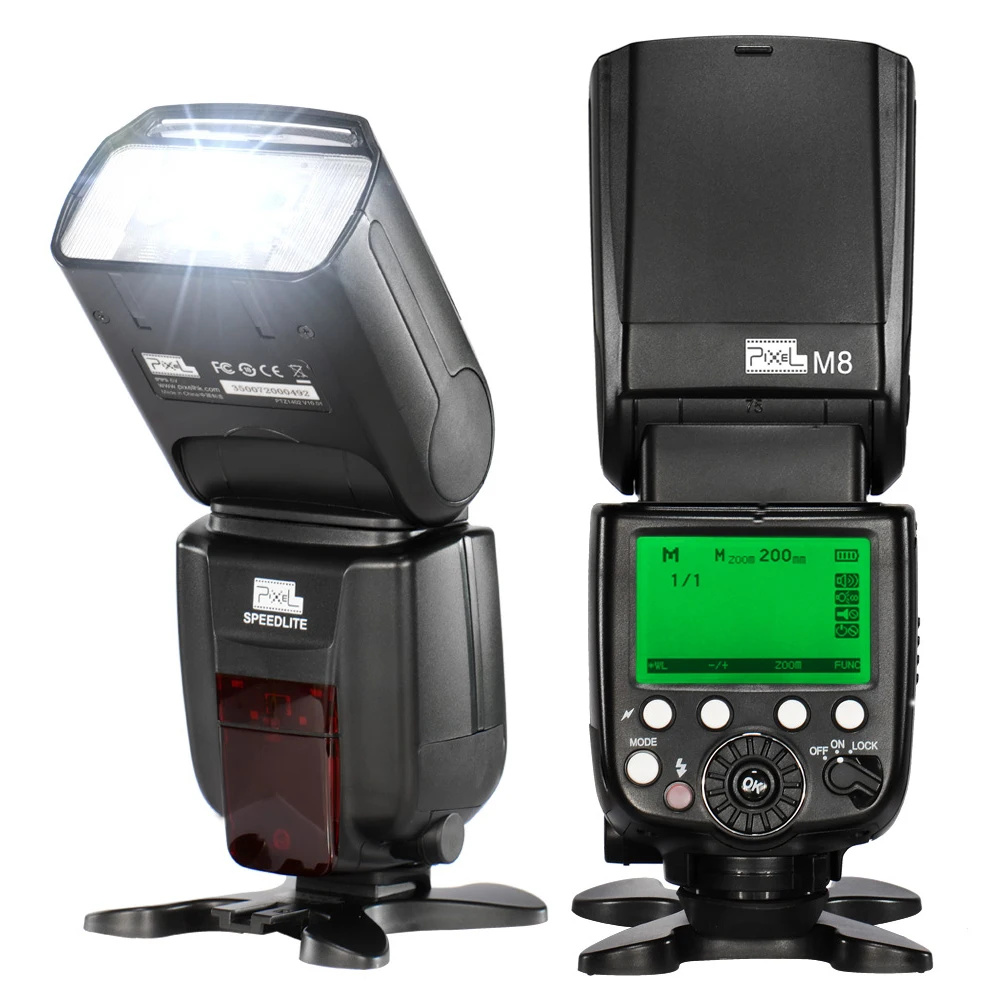 2 шт. PIXEL M8 высокопроизводительная Беспроводная вспышка Speedlite и TF 361 триггерный