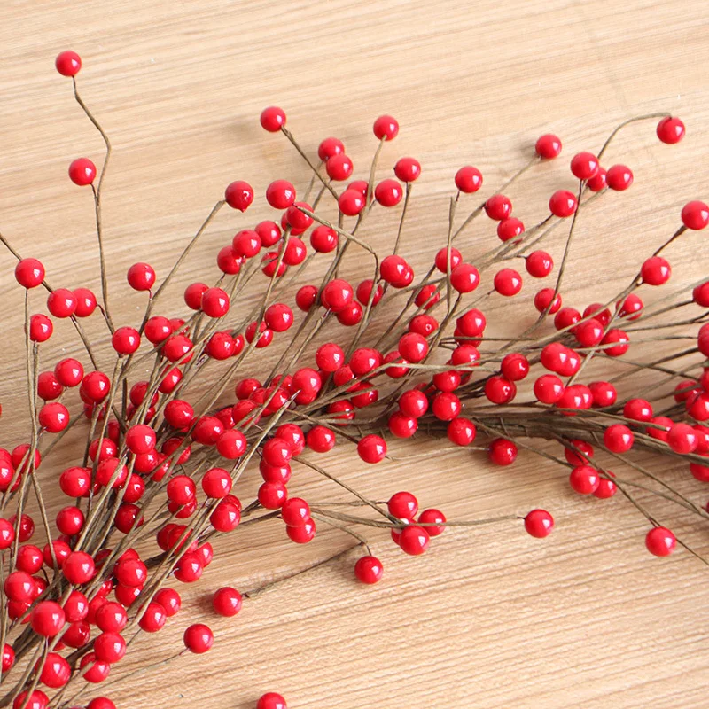 Искусственная ягодная гирлянда длиной 1 6 метра красная лоза для рождественских