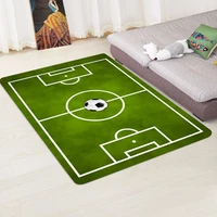3d football carpet living room soft flannel boy kids bedroom rug non slip bathroom doormat home school sport decor mats tapetes