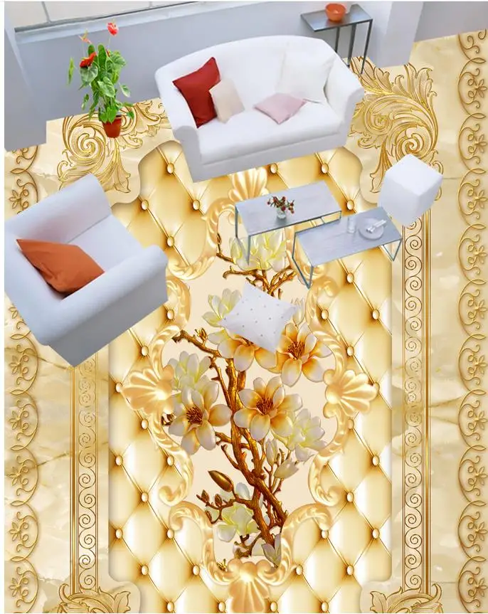 3d Пол Мраморная Роза кружево 3D ПВХ самоклеящиеся обои живопись обои|painting wallpaper|3d