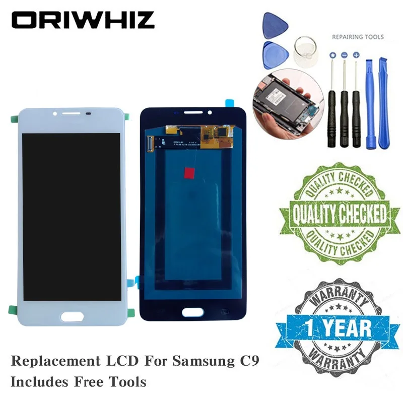 OLED Качество для samsung C9 A9 A910 ЖК экран Замена дисплея сенсорный полный дигитайзер с