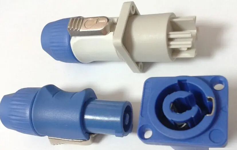 2 Unidades lot Neutrik PowerCON tipo A NAC3FCA + NAC3MPA 1 chasis Plug панель adaptador|adaptador plug|tipo n |