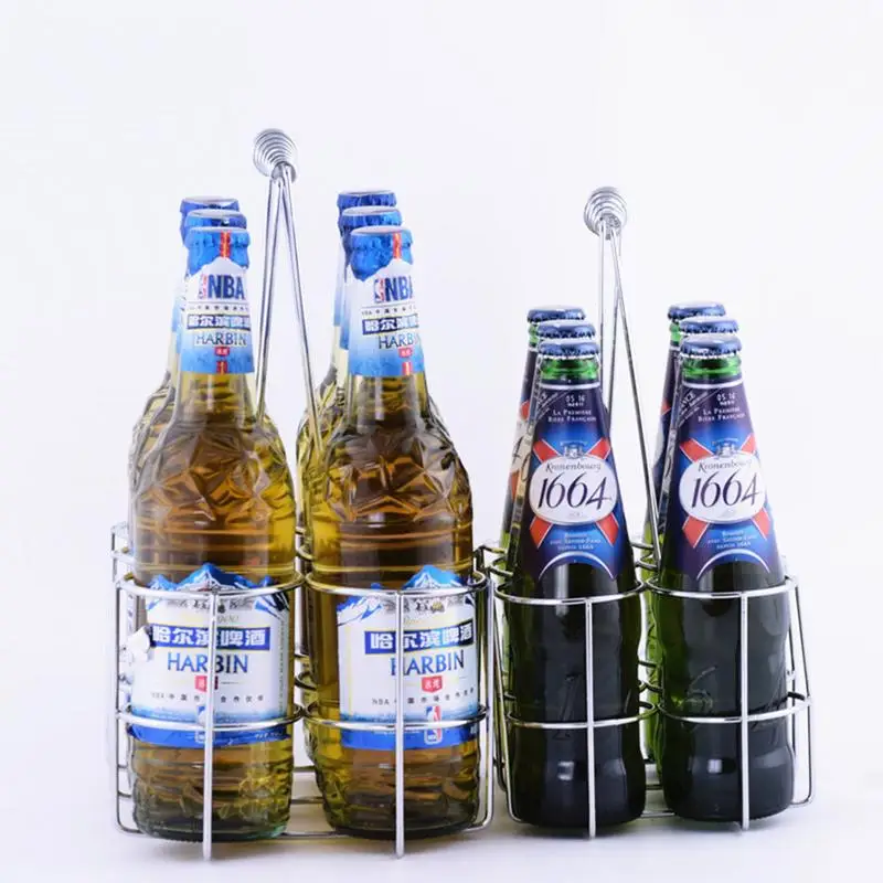 

Новинка, Винная Корзина, стандартная корзина для пива, маленькая бутылка для бара, стандартная корзина для покупок, идеальная стойка для хра...