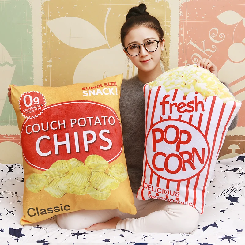 Pop Кукуруза Кола Чипсы Картофель фри закуска плюшевая мягкая игрушка кукла