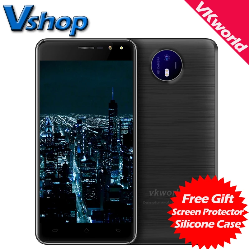 Оригинал VKworld F2 3 Г Мобильные Телефоны Android 6.0 2 ГБ RAM 16 ROM Quad Core Смартфон 8MP Камера Dual