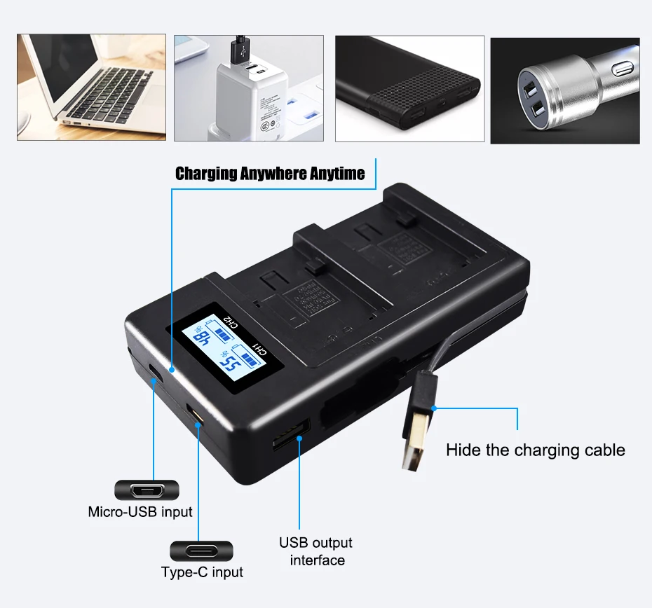 NP-FH50 NP-FH100 NP-FP50 NP-FP90 NP-FV50 NP-FV100 NP-FH40 USB зарядное устройство для sony a230 a290 a330 a380 a390 Камера Батарея зарядное устройство