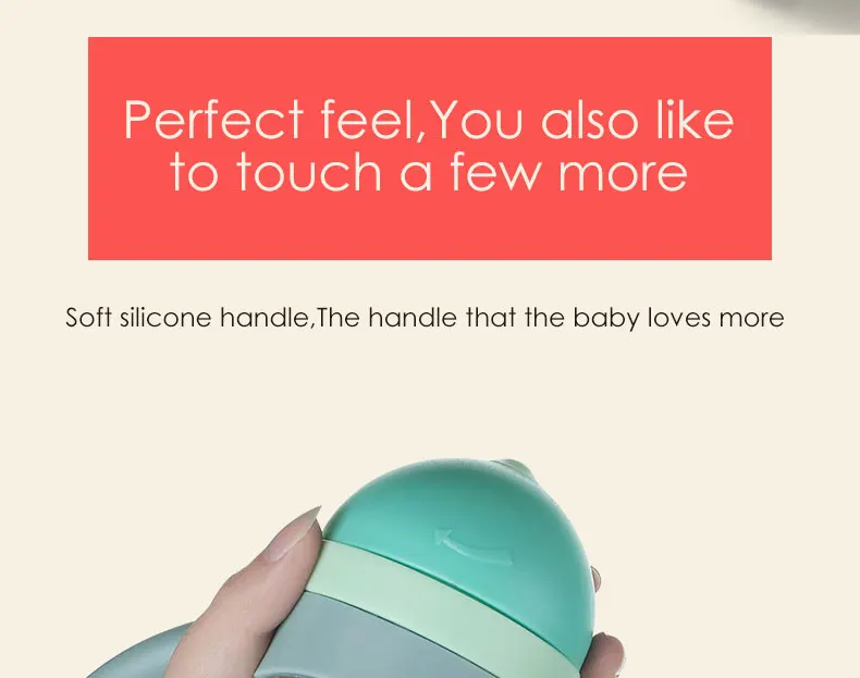 Babycare Брендовая детская бутылка для воды для младенцев мультфильм тяжелый шар Чашка мягкая силиконовая ручка с соломиной защита от протечки бутылка для воды 280 мл
