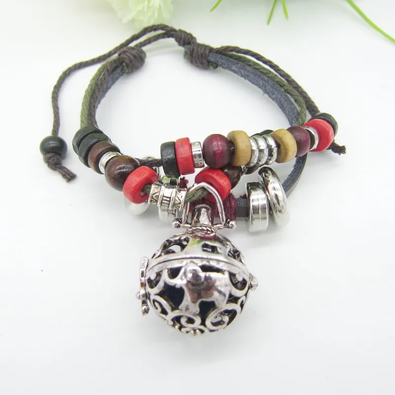 Этнические различные деревянные бусины и металлические прокладки DIY женский