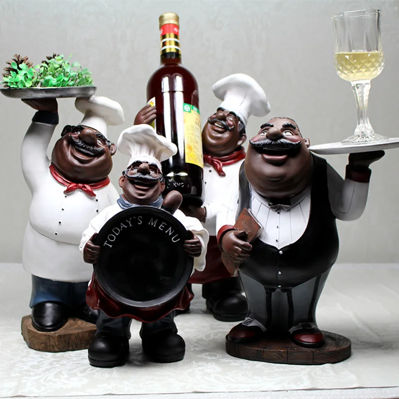 Европейские поварские украшения креативная Смола статуэтка шеф-повара Ресторан