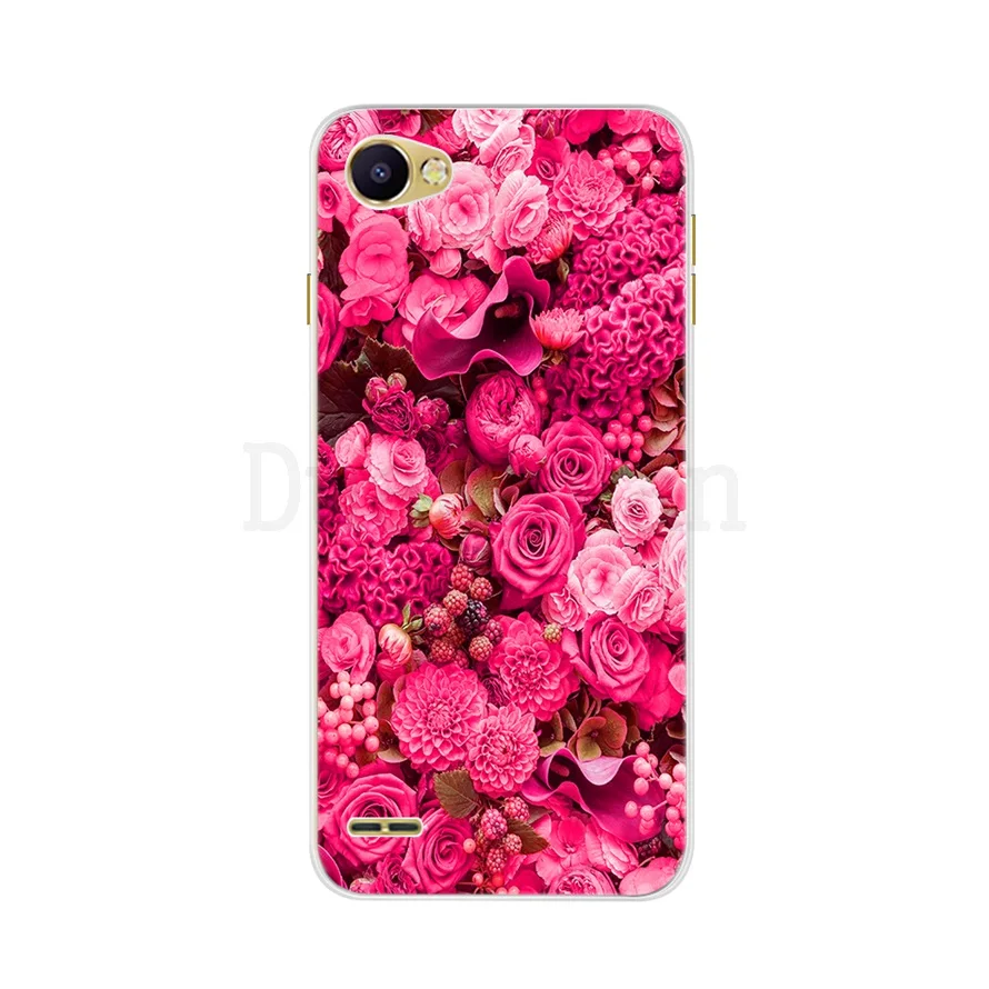 Красный Чехол для телефона s для LG Q6 чехол для LG Q6 Alpha чехол силиконовая Задняя накладка чехла из ТПУ для LG Q6 Plus Q6A M700 X600 X600K чехол 5,5" - Цвет: Красный