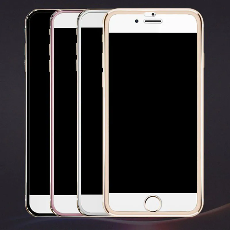 7D закаленное стекло из алюминиевого сплава для iPhone 6 6S 7 Plus полная защита экрана