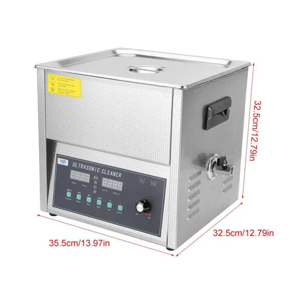 15L(JPS-615A) Ультразвуковая Очистительная Машина из нержавеющей стали с подогревом, для использования в промышленности 3L 6L 10L 14L 15L 19L 22L 30L и т. д. на выбор - Цвет: 15L(JPS-615A)