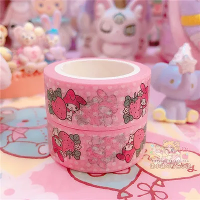 L 2 шт./лот, мультик, моя мелодия, маленькие звезды-близнецы, Cinnamoroll, Васи, лента, сделай сам, японская бумага, декоративная маскирующая лента, наклейки - Цвет: L
