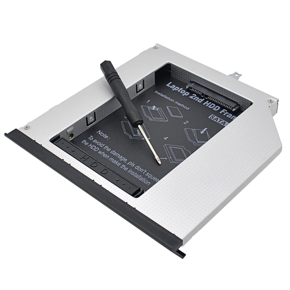 TISHRIC адаптер корпуса для Lenovo ThinkPad L430 L420 L412 optibay алюминиевый 2 й жесткий диск Caddy 12 7
