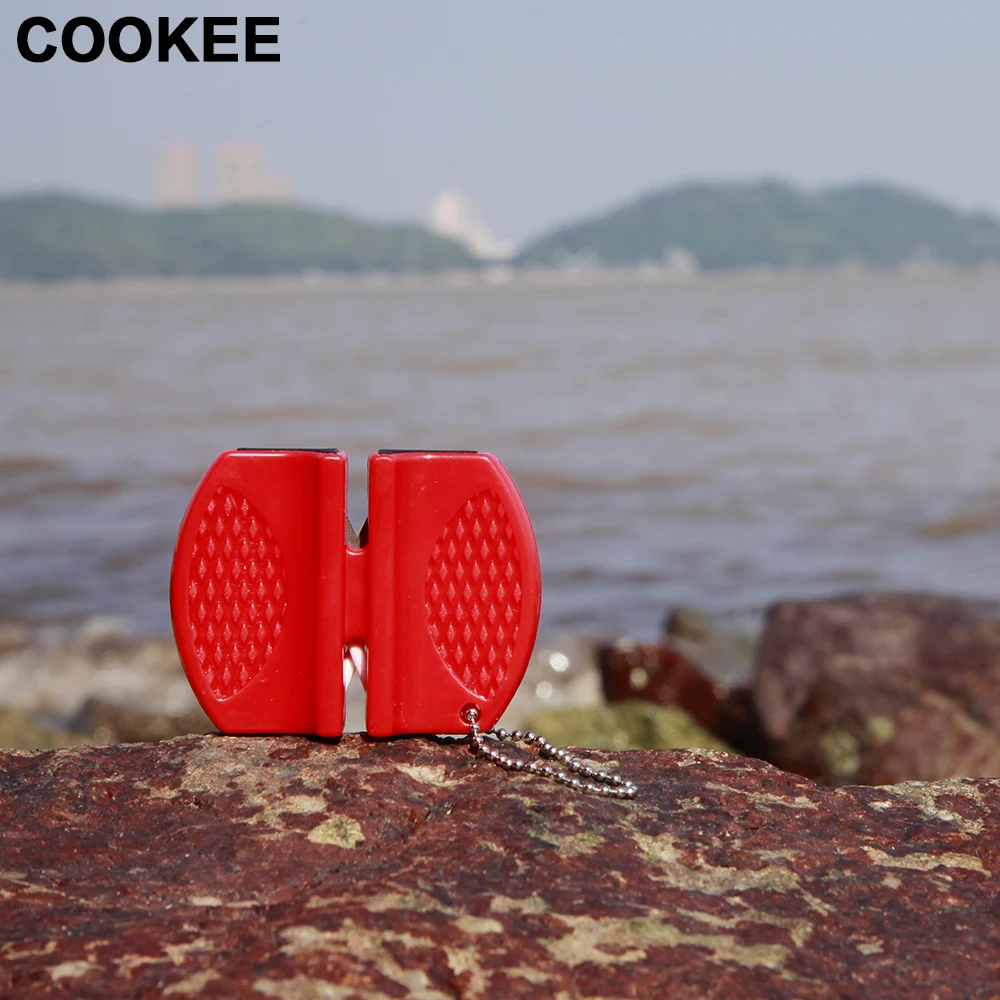 Новый комплект из двух этапов Портативный открытый Ножи точилка легкий бытовой