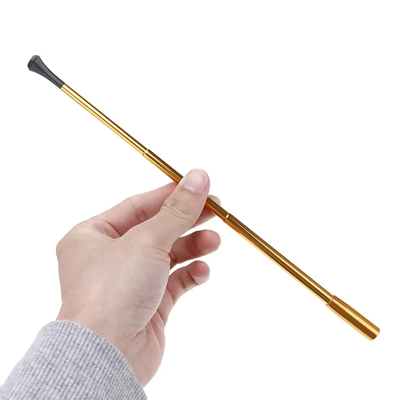 

1Pc Lady Extendable Long Slim Cigarette Holder Gold/Silver/Black Cosplay Props