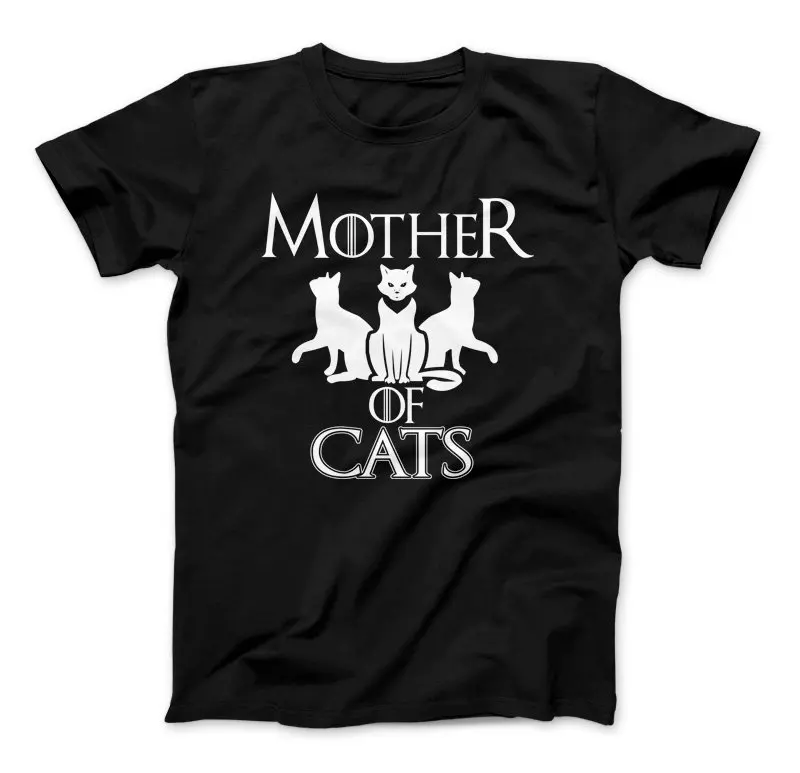 

Mother of Cats T-Shirt Funny Stylish Tee Graphic Short Sleeve Grunge Tops Personality Aesthetic lover Cats Mama shirt mom tees