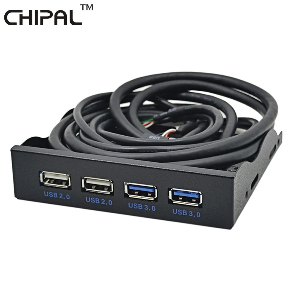 CHIPAL 4 Порты USB 3 0 2 спереди Панель USB3.0 разветвитель внутренней комбо кронштейн
