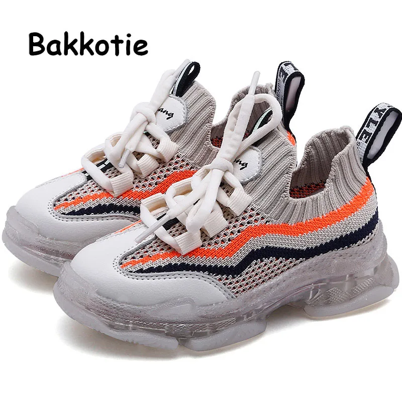 Bakkotie/Детская осенняя спортивная обувь для маленьких мальчиков; Модный светодиодный светильник; кроссовки для маленьких девочек; розовая мягкая дышащая повседневная обувь;