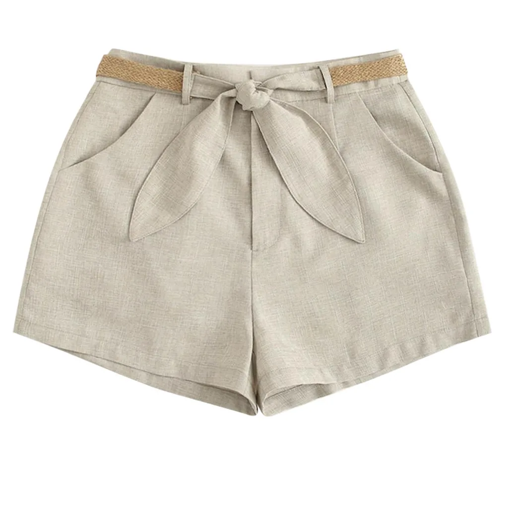 Шорты JAYCOSIN женские летние свободные повседневные хлопковые льняные шорты с