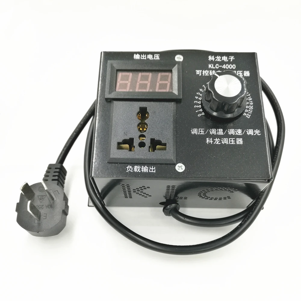 Электронный регулятор 4000 Вт тиристорный цифровой для двигателя вентилятора