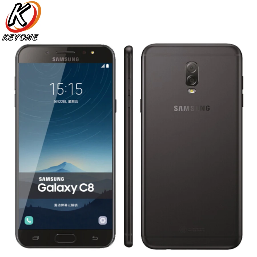 Samsung GALAXY C8 C7100 LTE мобильный телефон экран 5 дюйма 3 Гб ОЗУ 32 ПЗУ двойная задняя