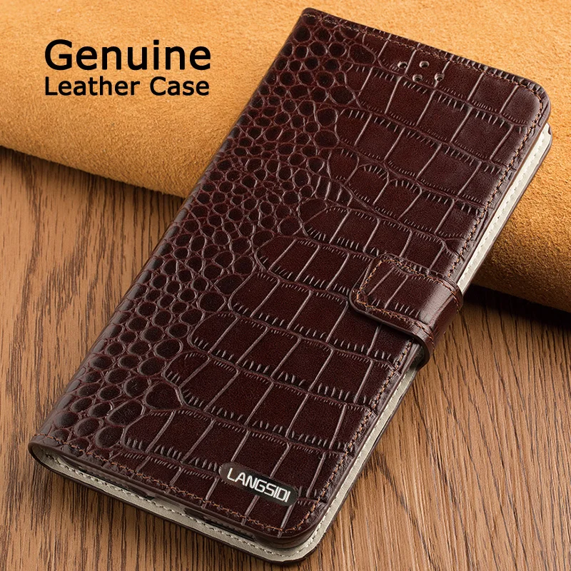 LANGSIDI Top Genuine Leather Cover Case For Meizu Pro 7 / Plus Stand Wallet Magnetic Flip Luxury Mobile Phone Bag | Мобильные