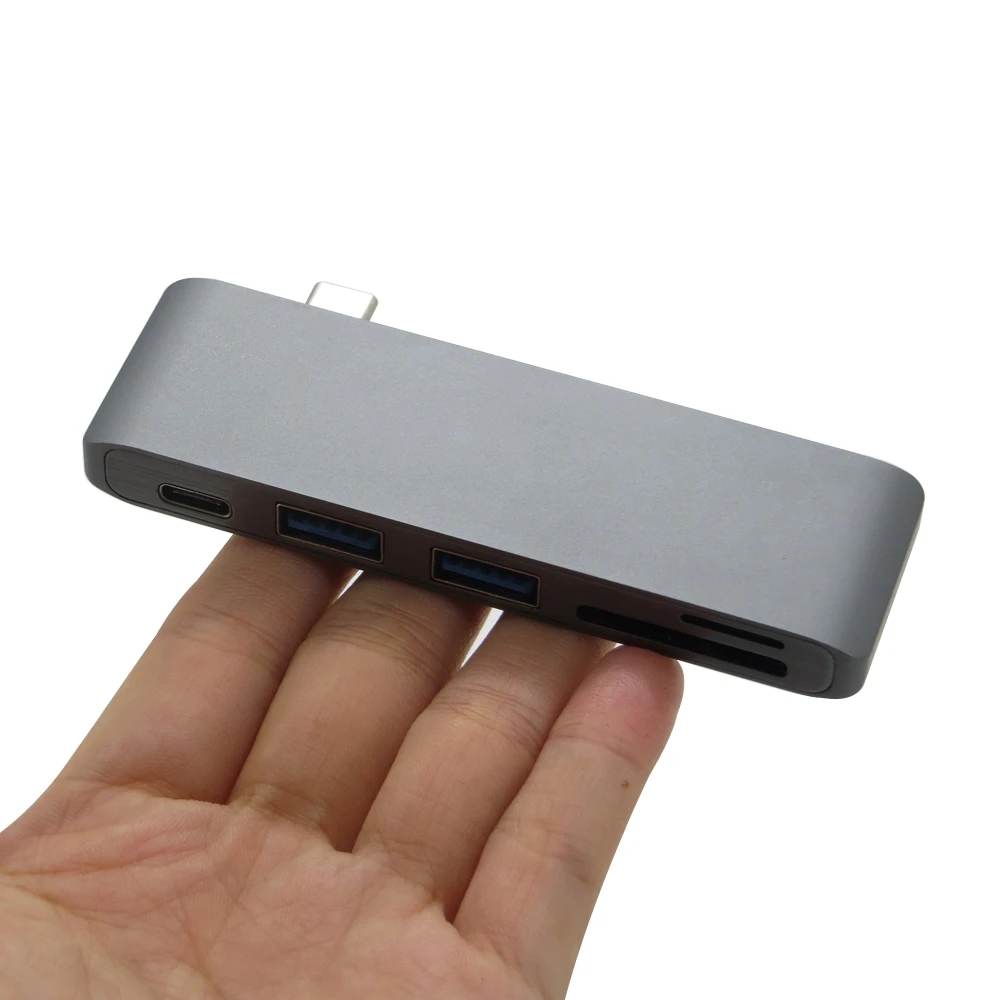 USB-концентратор 5 в 1 USB 3 0 Type C разветвитель адаптер OTG комбинированный кардридер