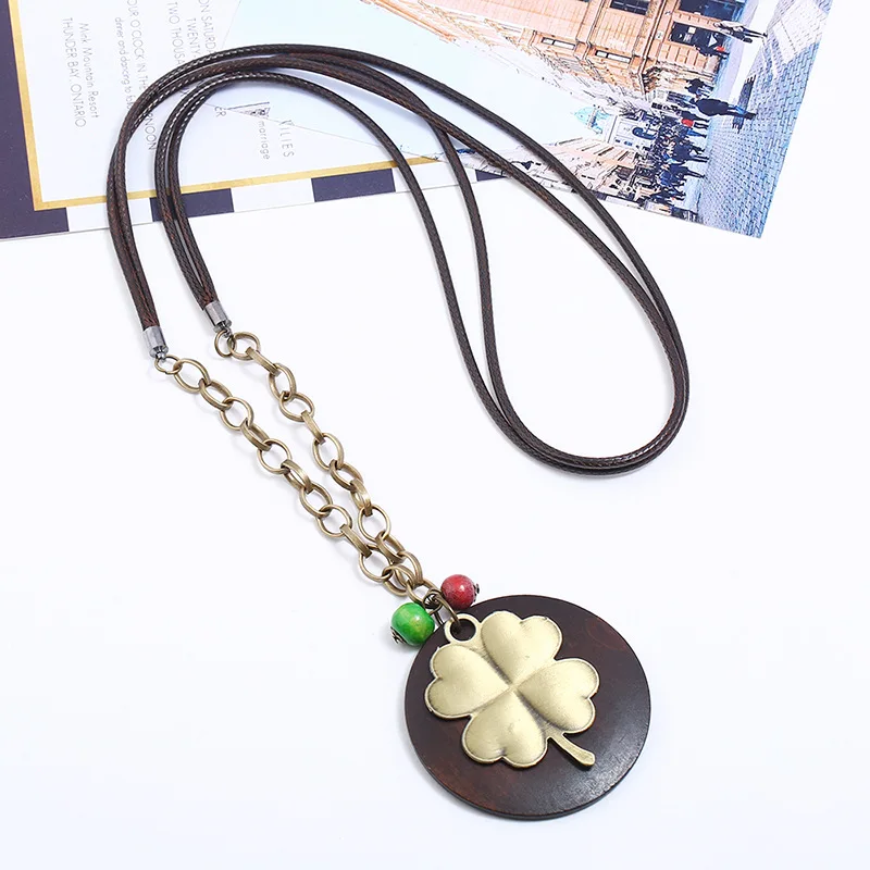 Цепочка с подвеской в виде четырехлистного клевера|fashion jewelry|jewelry fashionchain jewelry |